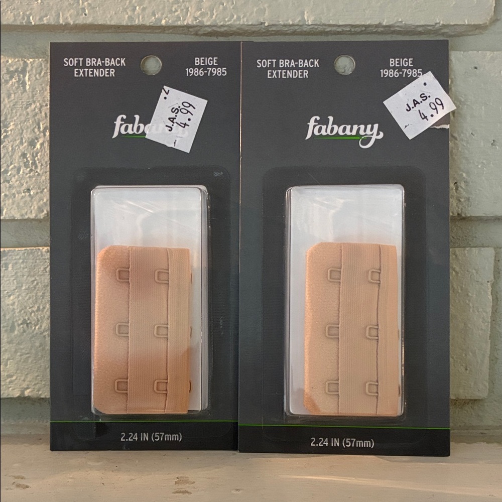 Set of 2 Fabany Beige Bra Back Extender